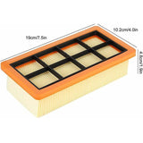 Kärcher vacuum cleaner filter 3-pack flat pleated filter accessory for Kärcher vacuum cleaners AD 3200, AD 3 Premium and AD 4 Premium, 6.415-953.0 - Side View