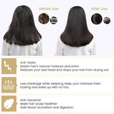 Large Satin Night Cap for Curly Hair, Breathable Silk Sleep Hat for Women and Girls, Gold Gold