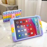 compatible with Tablet Case-Bear Head Color + Lanyard-IPAD mini 4_max - Top-Down View