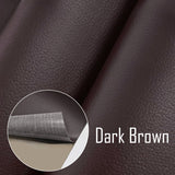 Self-Adhesive Repair Patch Faux Leather 50x138 cm Dark Brown - Front View