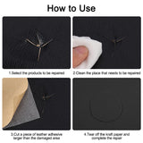 Self-Adhesive Repair Patch Faux Leather 50x138 cm Dark Brown - Close-Up Angle