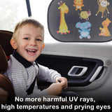 Car Sunshade, Baby, Car Sunshade, Children, Side Window - Top-Down View