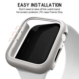 3pcs Hard PC Case for Apple Watch 45mm 41mm 38mm 42mm 40mm 44mm Matte Bumper Case Frame for iWatch SE 9 8 7 6 5 4 3 2 3pcs 42MM Series 3 2 1 - 45-Degree Angle