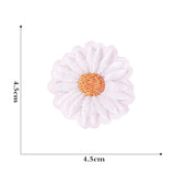 12 Pieces Embroidered Patches Iron-on Fabric Sew-on Patch Floral Pattern Mini Sunflower Embroidered Patches for Clothes Jeans Hat Backpacks - 45-Degree Angle