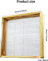 Garden sieve, soil sieve, mesh, ground stone, sand sieve, garden tool for sifting compost, dirt, soil, leaves, live - Top-Down View