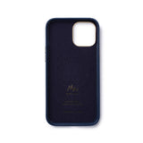 iPhone 12 / 12 Pro - MagSafe Leather Mobile Case - Marie Wolt Blu Blue iPhone 12/12 Pro - Side View