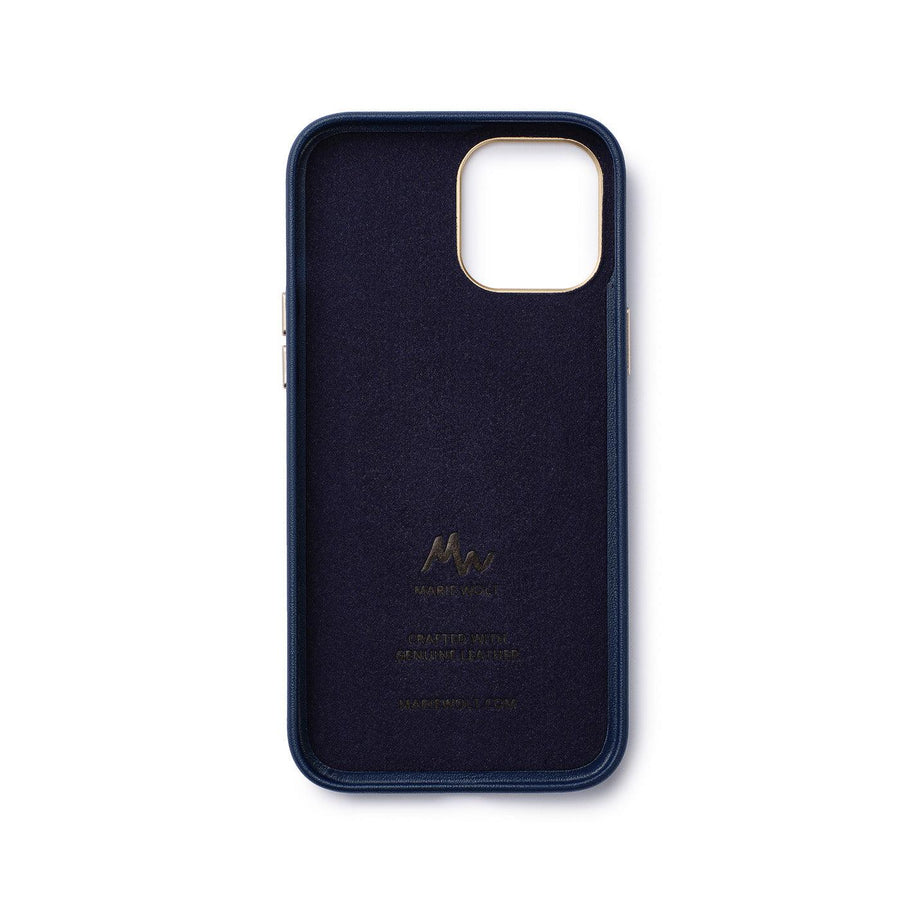 iPhone 12 / 12 Pro - MagSafe Leather Mobile Case - Marie Wolt Blu Blue iPhone 12/12 Pro, image 3