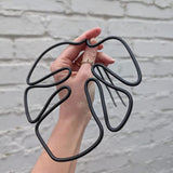 Monstera-shaped plant support, reusable sturdy alloy plant support, plant support for indoor and outdoor plants, including Flow - Side View