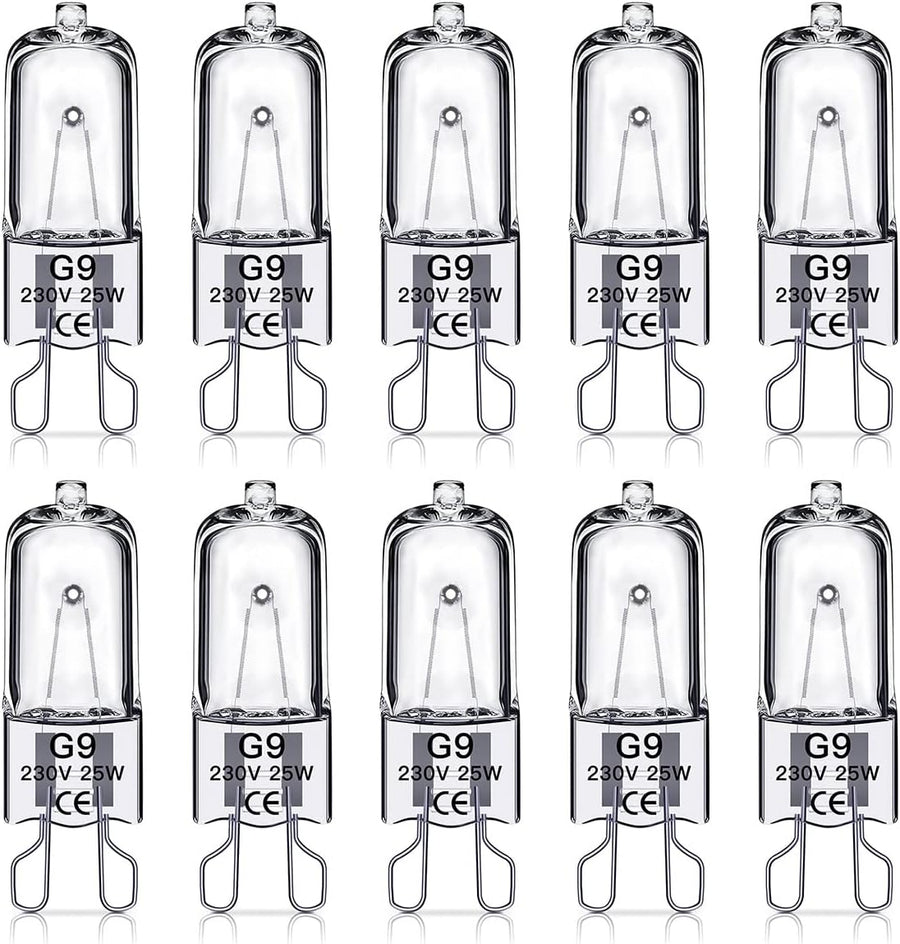 G9 halogen bulbs 25W, 230V, 10-pack 25W 25W