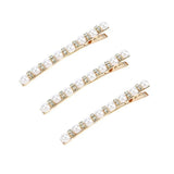 3pcs Pearl Studded Hair Clips Vintage Hair Clips Rhinestone Hair Clip Elegant Headpiece Creative Headpiece
