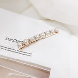 3pcs Pearl Studded Hair Clips Vintage Hair Clips Rhinestone Hair Clip Elegant Headpiece Creative Headpiece - Side View