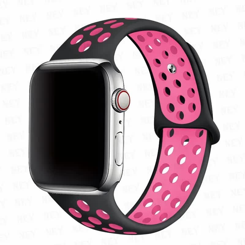 Compatible with Apple Watch Bracelet 45mm 49mm 44mm 40mm 41mm 42mm correa iWatch Ultra 2 Series 9 8 SE 7 6 5 4 3 Black Pink 15 SM