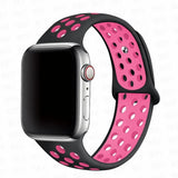 Compatible with Apple Watch Bracelet 45mm 49mm 44mm 40mm 41mm 42mm correa iWatch Ultra 2 Series 9 8 SE 7 6 5 4 3 Black Pink 15 SM