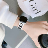 Compatible with Apple Watch Bracelet 45mm 49mm 44mm 40mm 41mm 42mm correa iWatch Ultra 2 Series 9 8 SE 7 6 5 4 3 Black Pink 15 SM