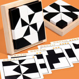 Hidden Block Puzzle Puzzle Toys Wooden Puzzle C - Side View