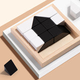 Hidden Block Puzzle Puzzle Toys Wooden Puzzle C - Close-Up Angle