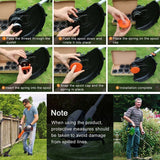 Trimmer Line Spool Pack with 1 Spool Cover and 1 Spring, Trimmer Line Spool for Black and Decker Trimmers - Side View