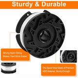Trimmer Line Spool Pack with 1 Spool Cover and 1 Spring, Trimmer Line Spool for Black and Decker Trimmers