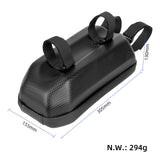4L hard shell bag for electric scooter, waterproof EVA bag, front bag, hanging bag, bike bag for folding bike - Top-Down View
