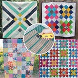 Quilt Cutting Ruler Acrylic Crafts PatSYDSwork Sewing Template - Top-Down View