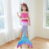 Mermaid Swimsuit Monofin Mermaid Fins Kids Mermaids Pack C (with Monofin) L (7-9 Years) - 45-Degree Angle