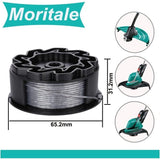 Wire spool for BOSCH UniversalGrassCut Trimmer 18 18-26 18-260 F016800570 with cap (2 pieces). - Top-Down View