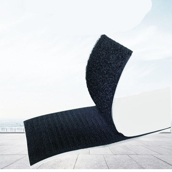 Self-adhesive Velcro 8 meters extra strong, double-sided (black)