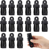Tent Clamp, 15 pcs Tarpaulin Clamps, Tarpaulin Fastener, Black Heavy Duty Tarpaulin Clamps for Tents, Outdoor Camping, Awnings, Boat Covers, Banners
