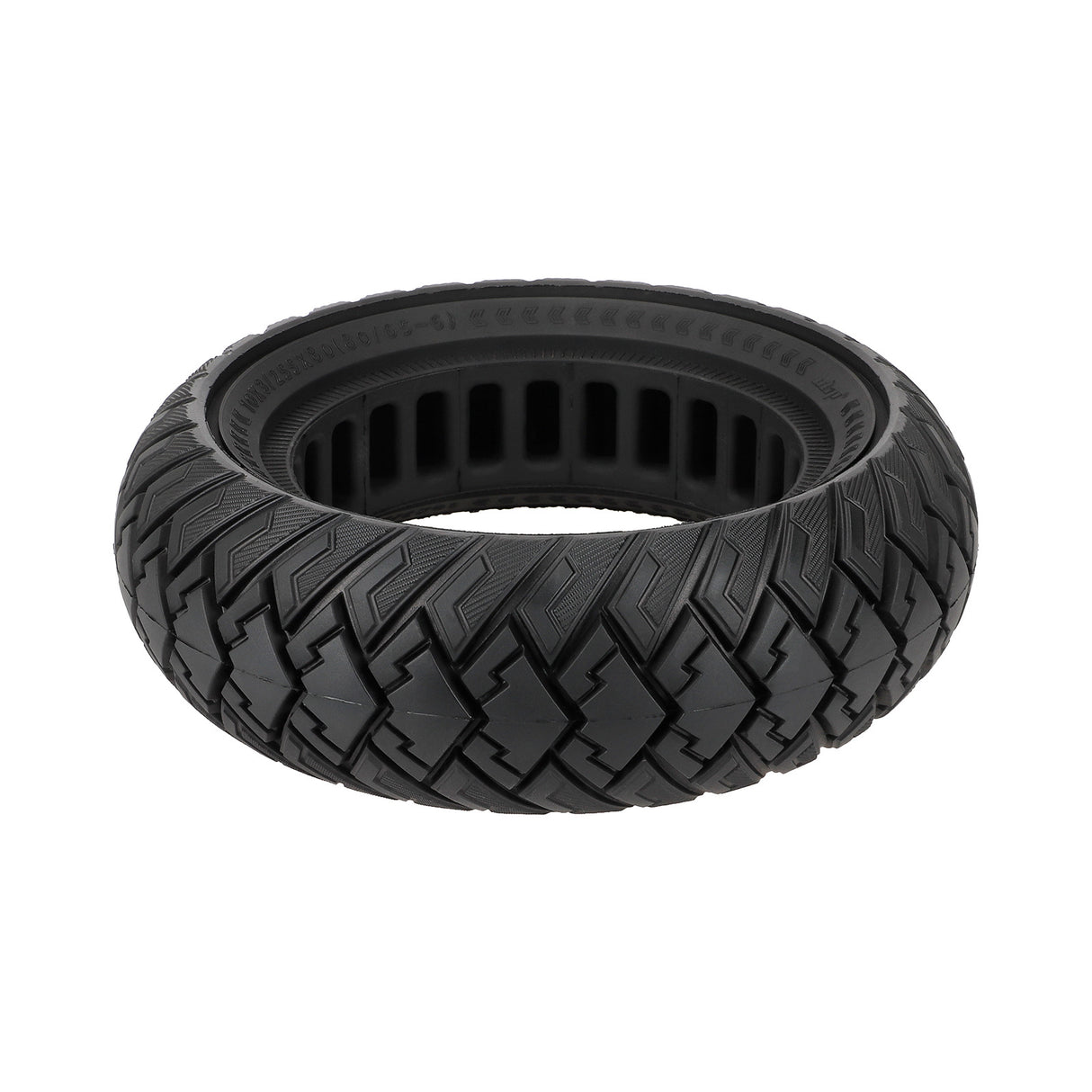 10-inch 10*3 off-road solid tire 255×80 non-slip explosion-proof tire 80/65-6 airless honeycomb tire Black Tire only