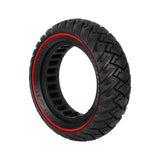10-inch 10*3 off-road solid tire 255×80 non-slip explosion-proof tire 80/65-6 airless honeycomb tire Black Tire only - Front View