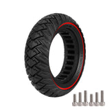 10-inch 10*3 off-road solid tire 255×80 non-slip explosion-proof tire 80/65-6 airless honeycomb tire Black Tire only
