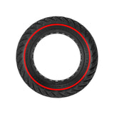 10-inch 10*3 off-road solid tire 255×80 non-slip explosion-proof tire 80/65-6 airless honeycomb tire Black Tire only - 45-Degree Angle
