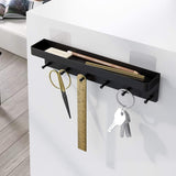 Self-adhesive Key Hooks Key Holder for Wall 6 Hooks Key - Top-Down View