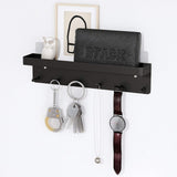 Self-adhesive Key Hooks Key Holder for Wall 6 Hooks Key - 45-Degree Angle