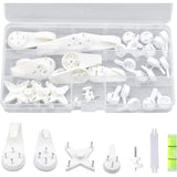 39 pcs Grooveless Wall Mounting Hooks, Picture Wall Hook, Picture Hanging Hook, Picture Hook, Wall Hooks for Hanging Photo Frames Paintings Clock