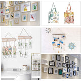 39 pcs Grooveless Wall Mounting Hooks, Picture Wall Hook, Picture Hanging Hook, Picture Hook, Wall Hooks for Hanging Photo Frames Paintings Clock - Top-Down View
