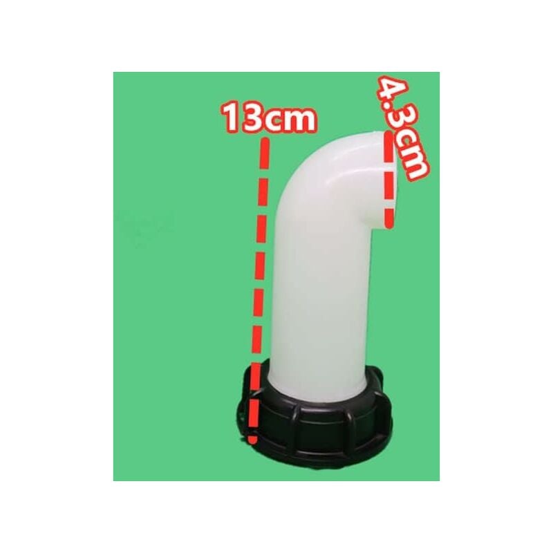 pcs Water Tank Nozzle Valve, Water Tank Valve, IBC Water Tank Adapter 60mm, for Dead IBC Tank (White)