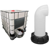 pcs Water Tank Nozzle Valve, Water Tank Valve, IBC Water Tank Adapter 60mm, for Dead IBC Tank (White)