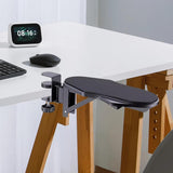 Computer Armrest for Desk, Ergonomic Elbow Support for Home Folding Rotating Model - Side View