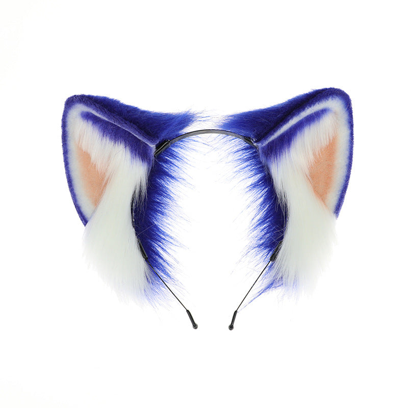 Comic show stage performance cosplay props blue Sonic the Hedgehog ears headband