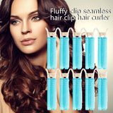 Volumizing Hair Root Clips - Set of 10 Magic Clips for Hair Volume - Hair Root Fluffy Hair Clip Head Seamless Hair Clip Curling Barrel - - Top-Down View