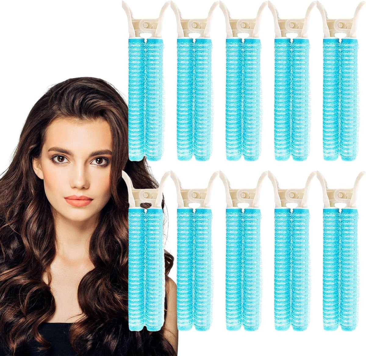 Volumizing Hair Root Clips - Set of 10 Magic Clips for Hair Volume - Hair Root Fluffy Hair Clip Head Seamless Hair Clip Curling Barrel -