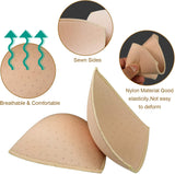 Bra Pads Insert 5 Pairs. Bra Pads Breathable Dcup - Side View
