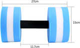 Water Dumbbells Set, 2PCS Water Dumbbells Pool Resistance Water Fitness Equipment Foam Dumbbell Water Aerobics Fitness Equipment - Front View