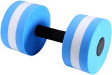 Water Dumbbells Set, 2PCS Water Dumbbells Pool Resistance Water Fitness Equipment Foam Dumbbell Water Aerobics Fitness Equipment - Top-Down View