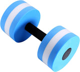 Water Dumbbells Set, 2PCS Water Dumbbells Pool Resistance Water Fitness Equipment Foam Dumbbell Water Aerobics Fitness Equipment - Rear View