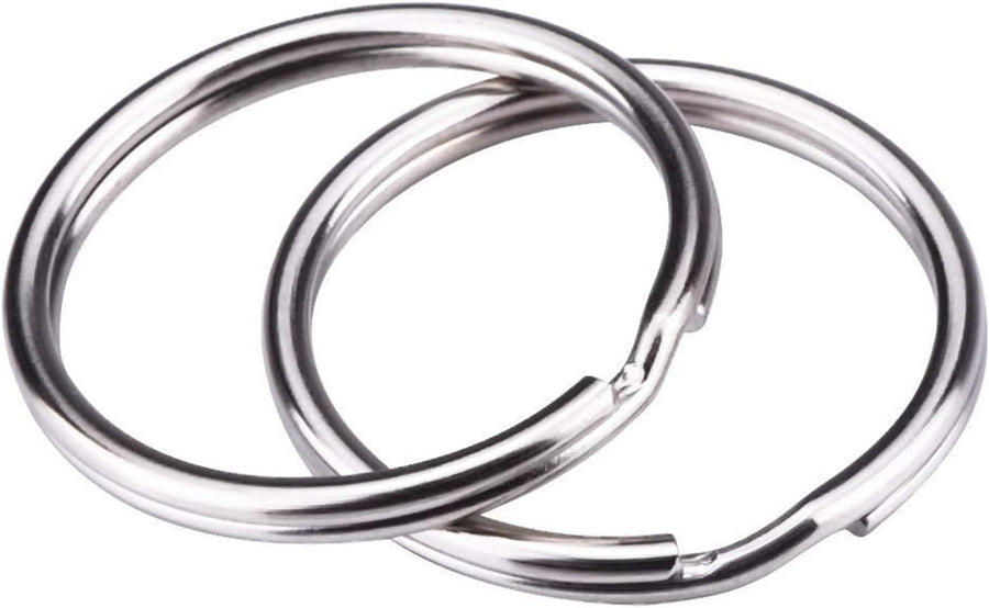 100 pcs 25 mm round key rings