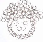 100 pcs 25 mm round key rings