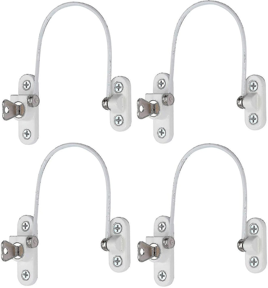 pcs Window Limiter, Window Limiter, Childproof Window Lock, Window Lock, Door Lock - White