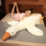 Giant White Goose Stuffed Animal Duck Plush Pillow 130cm